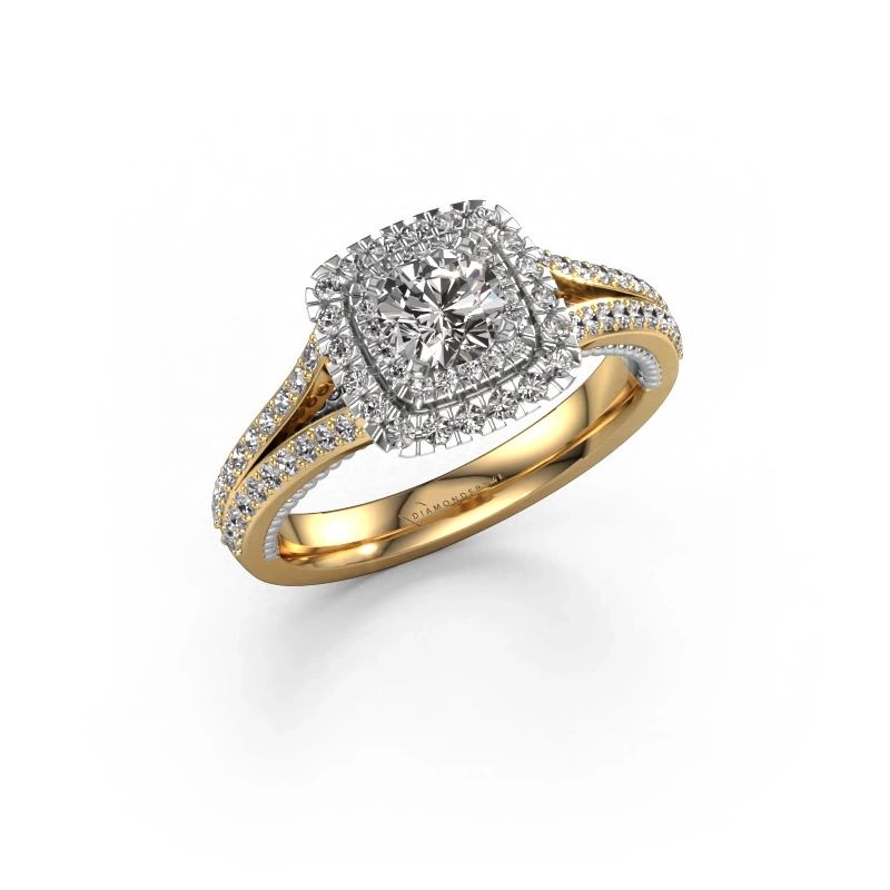 Engagement ring Annette 585 gold zirconia 5 mm