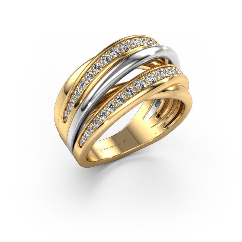 Ring Marylouise 2 585 gold lab grown diamond 0.618 crt