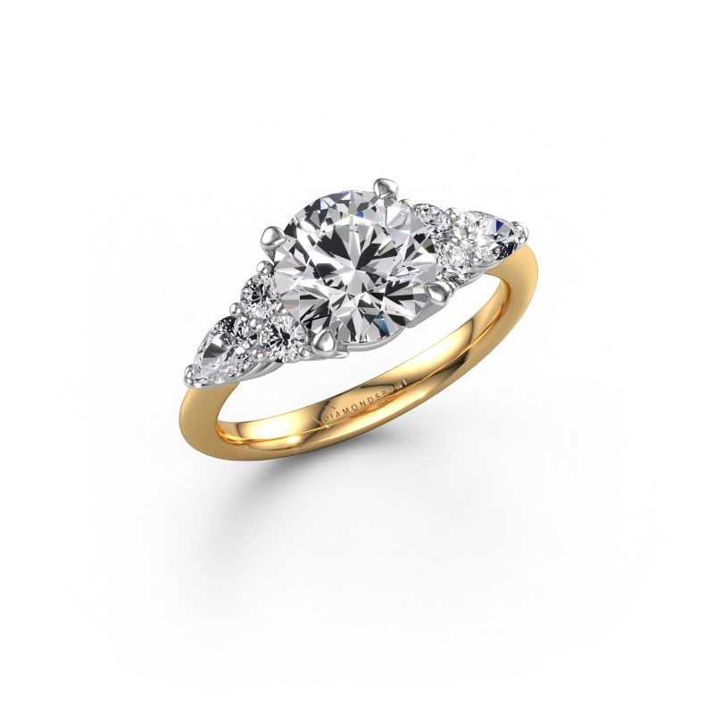 Engagement ring Melani RND 585 gold diamond 2.64 crt