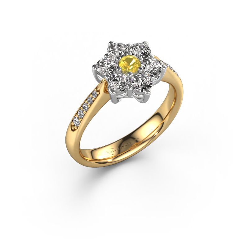 Verlobungsring Chantal 2 585 Gold Gelb Saphir 1.7 mm
