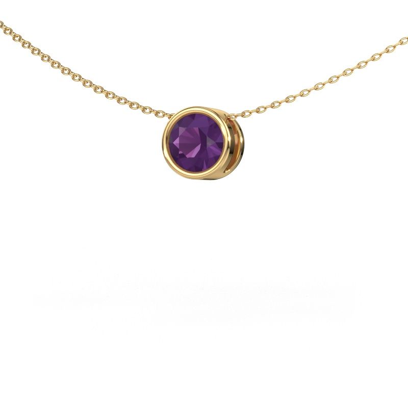 Pendentif Lavon RND 585 or jaune améthyste 6.5 mm