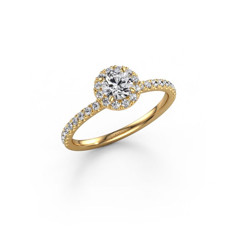 Engagement ring Miranda RND 585 gold lab grown diamond 0.76 crt