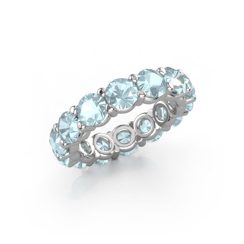 Ring Heddy rnd 4.7 585 Weißgold Aquamarin 4.7 mm