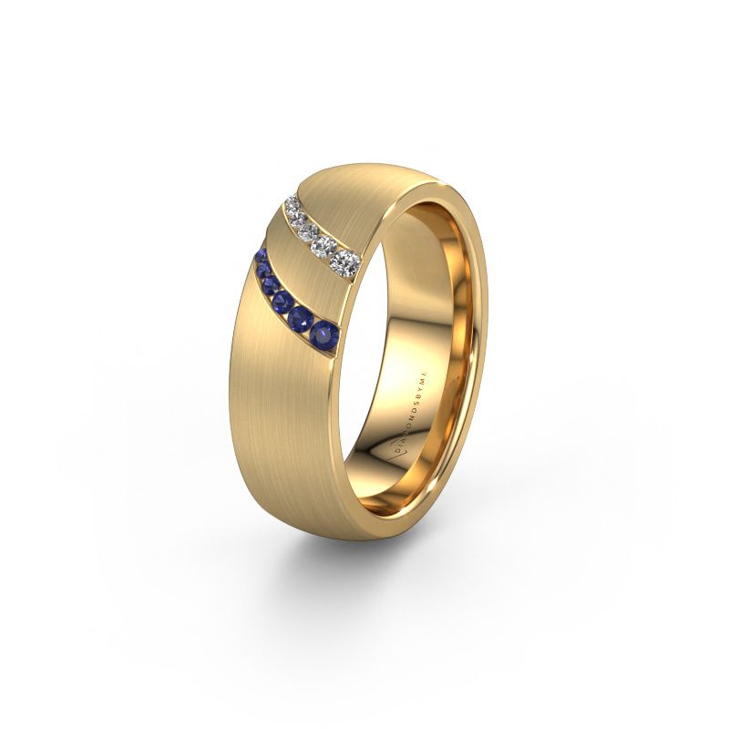 Ehering WH2015L 585 Gold Saphir ±6,5x2 mm