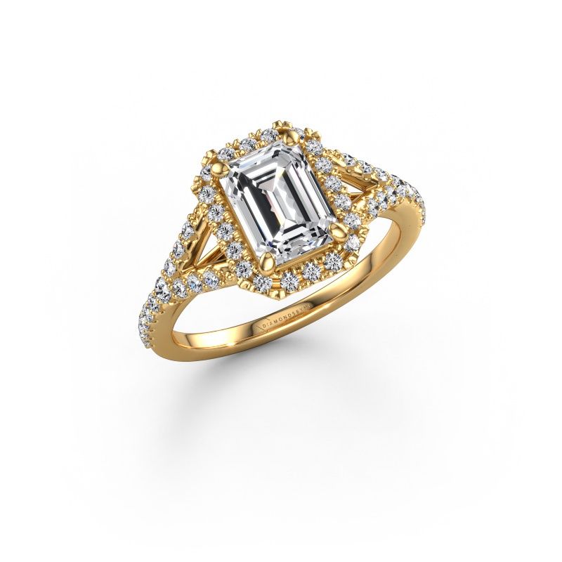 Engagement ring Kimber EME 585 gold diamond 1.905 crt