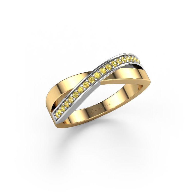 Ring Kaley 585 gold yellow sapphire 1.2 mm