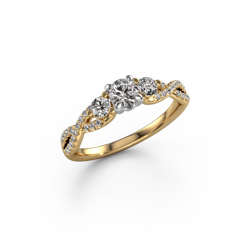 Engagement ring Marilou RND 585 gold diamond 0.66 crt