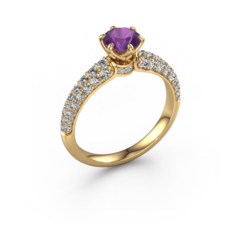 Verlobungsring Meryl 585 Gold Amethyst 5.7 mm