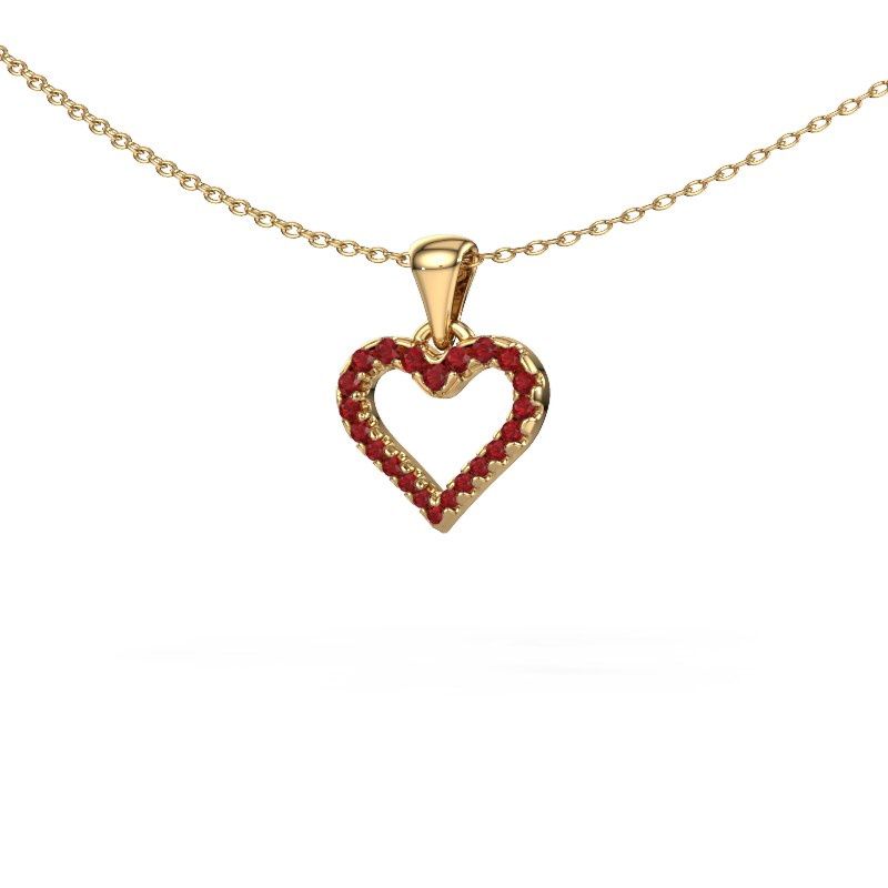 Anheng Heart 7 585 gull rubin 1 mm