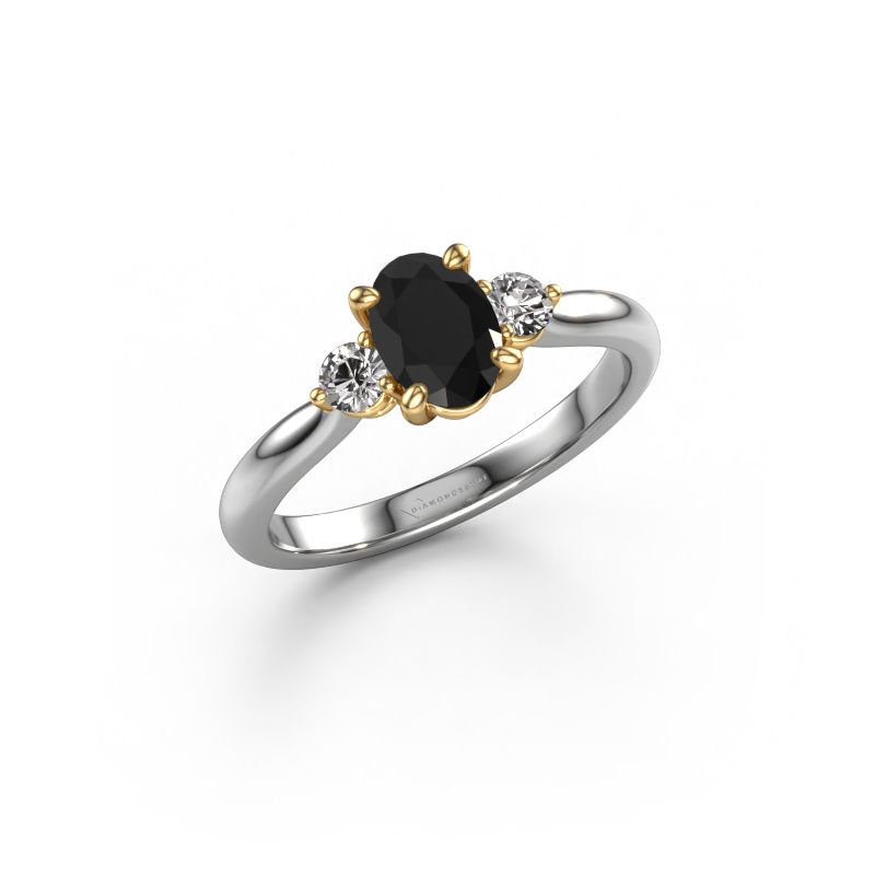 Verlobungsring Lieselot OVL 585 Weißgold Schwarz Diamant 1.24 crt