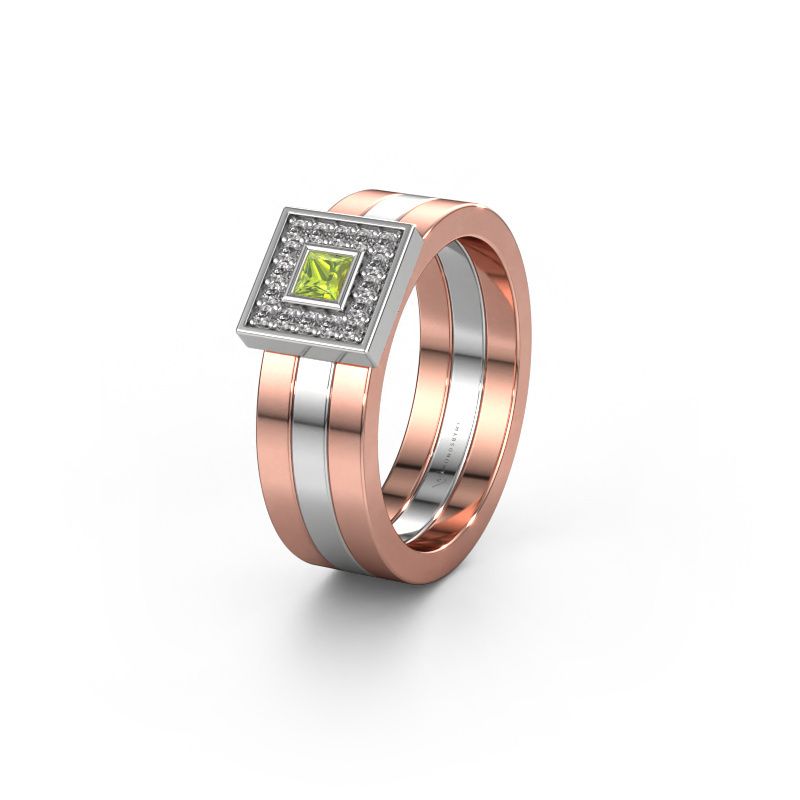 Alliance WH2104L 585 or rose péridot ±6 x 2,8 mm