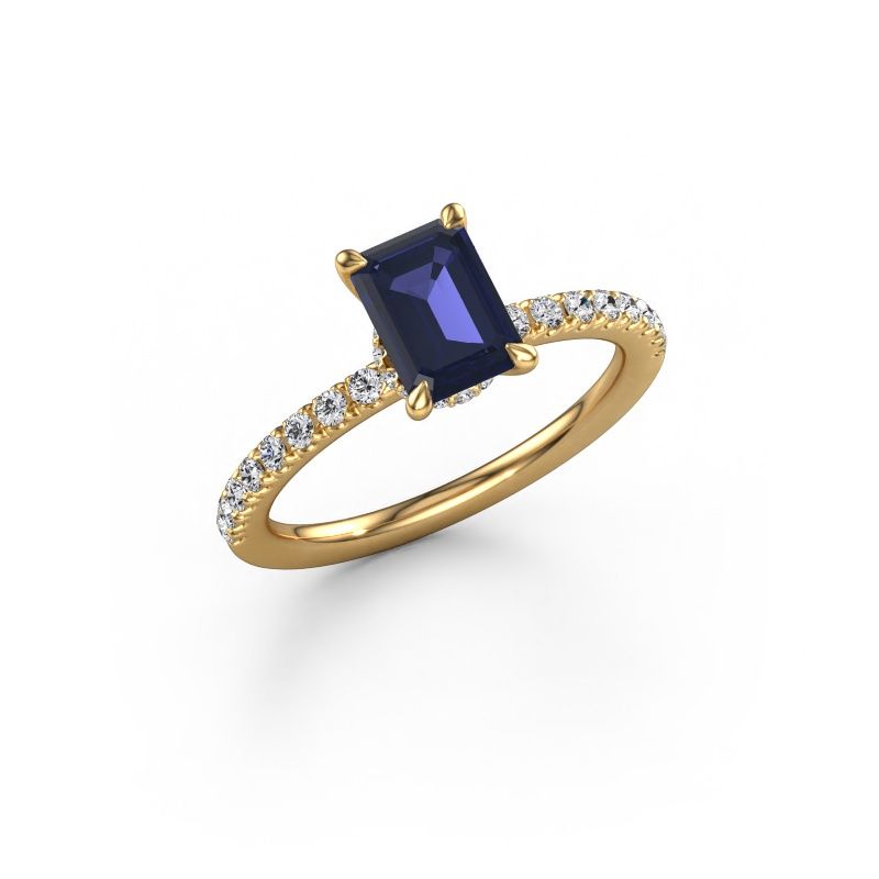 Verlobungsring Crystal EME 4 585 Gold Saphir 7x5 mm