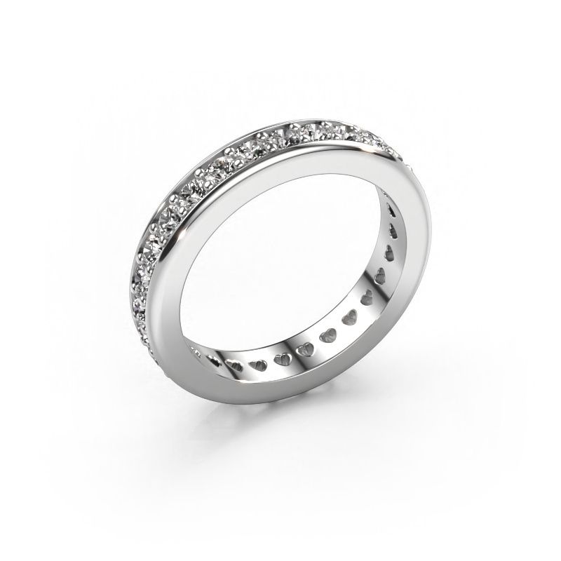 Stackable ring Nienke 585 white gold diamond 1.26 crt