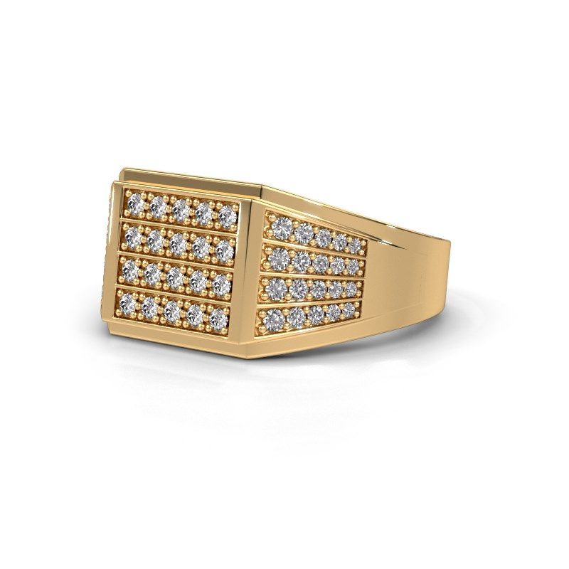 Image de Bague pour homme Tim<br/>585 or jaune<br/>Diamant synthétique 0.654 crt