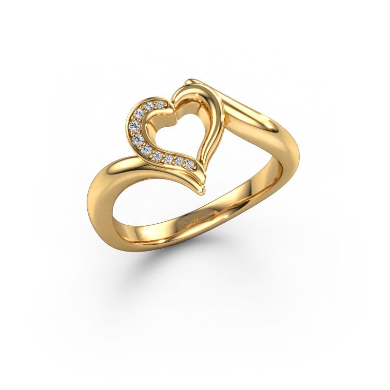 Bague Katlyn express 585 or jaune diamant 0.038 crt