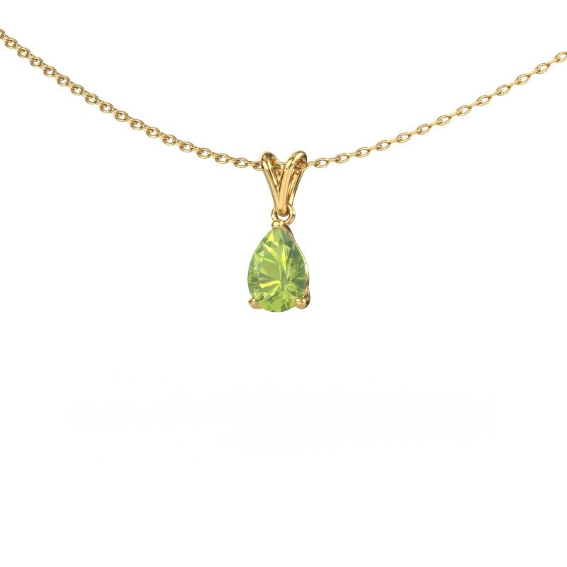 Pendant Sam PER 585 gold peridot 7x5 mm