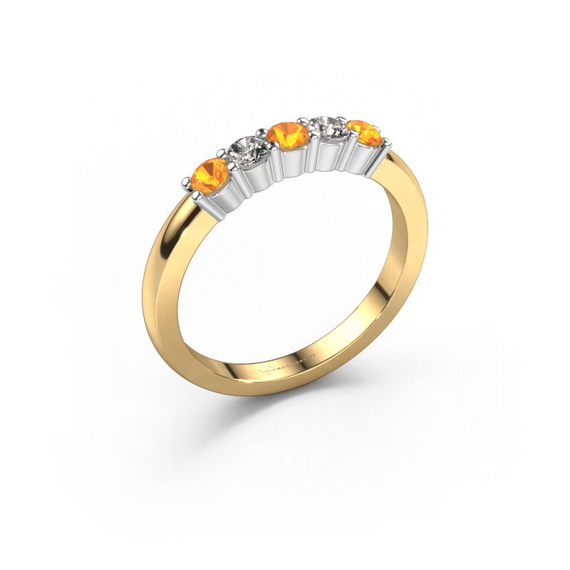 Ring Yasmin 5 585 gold citrin 3 mm