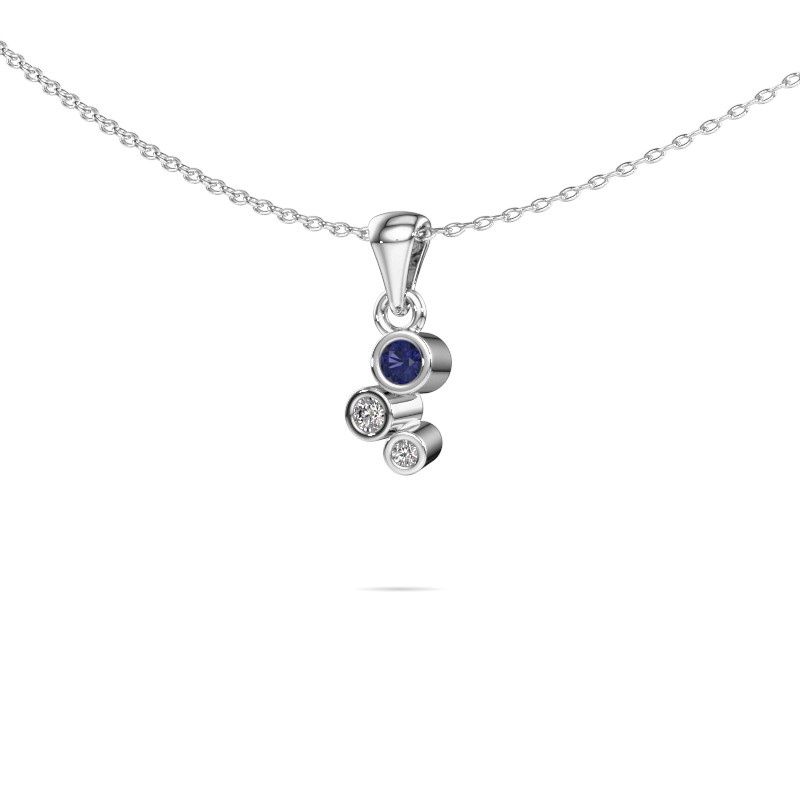Pendentif Tessa 585 or blanc saphir 2.5 mm