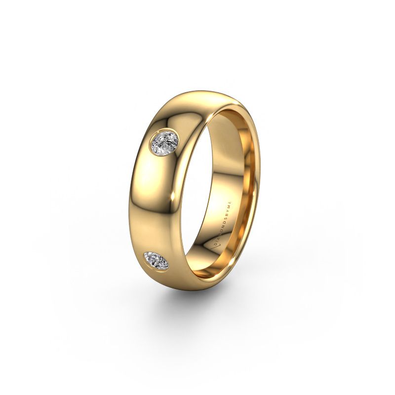 Wedding ring WH0104L36BP 585 gold lab-grown diamond 0.50 crt ±6 x 2 mm