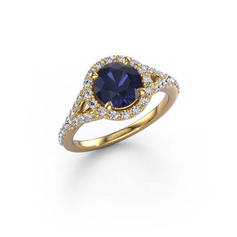 Engagement ring Kimber RND 585 gold sapphire 7 mm