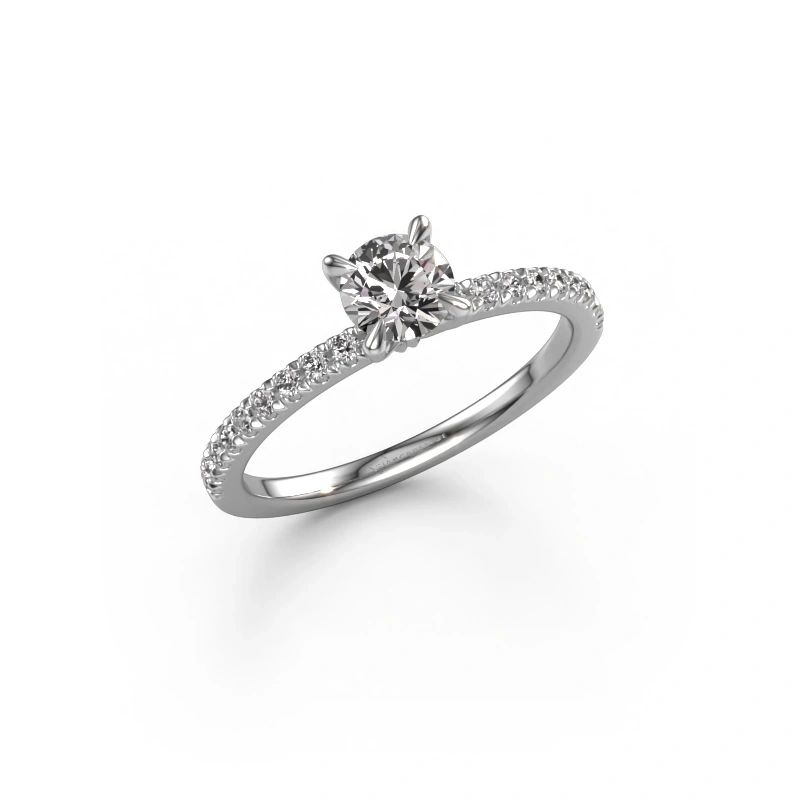 Image of Engagement Ring Crystal Rnd 2<br/>950 platinum<br/>Diamond 0.680 crt