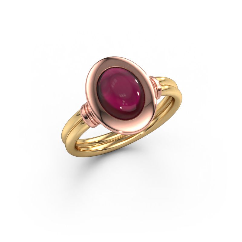 Ring Brittni 585 gold garnet 7x5 mm