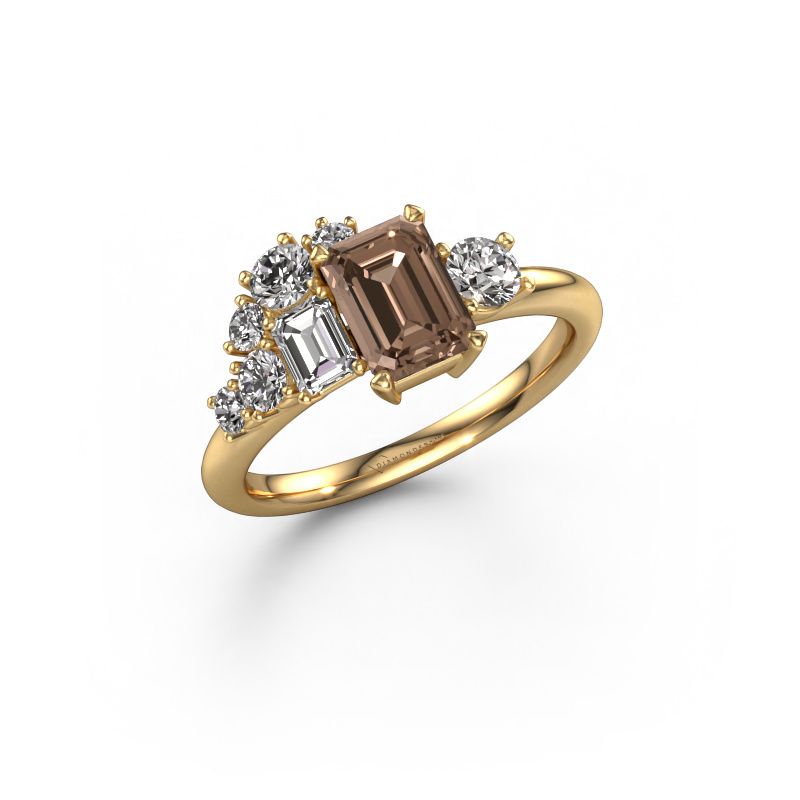 Ring Sabina 585 gold brown diamond 1.860 crt