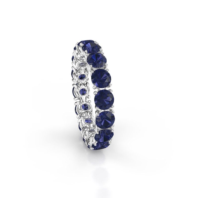 Bild von Vorsteckring vivienne 4.0<br/>950 Platin<br/>Saphir 4 mm