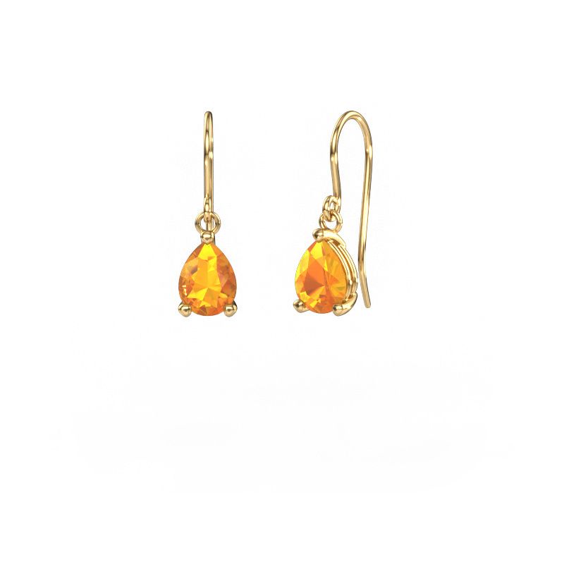 Pendants d'oreilles Laurie PER 1 585 or jaune citrine 8x6 mm