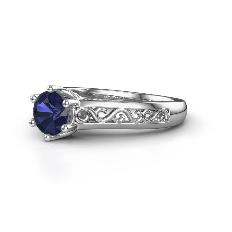 Image of Engagement ring shan<br/>950 platinum<br/>Sapphire 6 mm