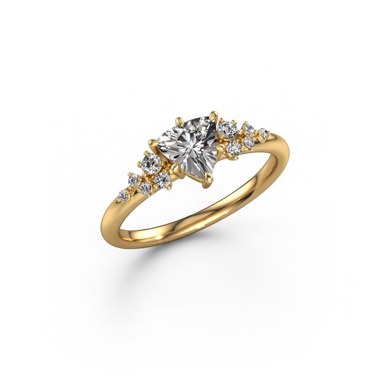 Bague Royce TRI 585 or jaune diamant synthétique 0.833 crt