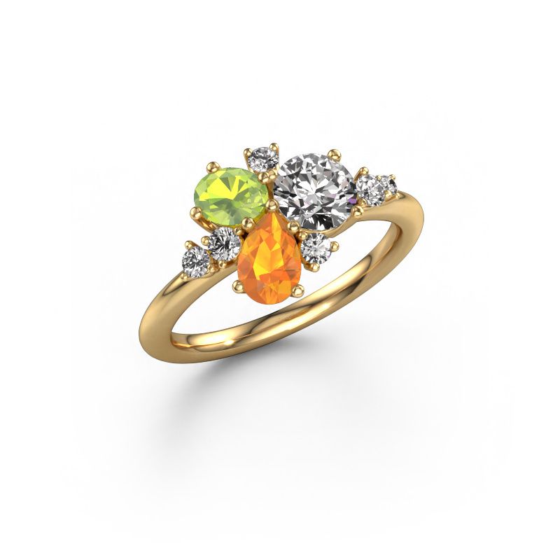 Bague Anja 585 or jaune zircone 5.4 mm