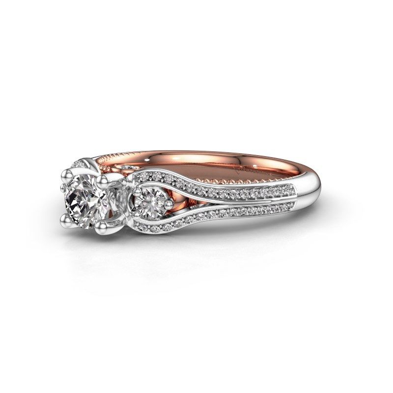 Afbeelding van Verlovingsring Nikita<br/>585 rosé goud<br/>diamant 0.620 crt