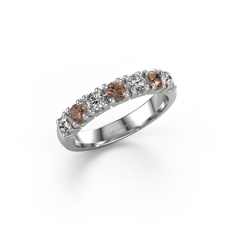 Bague Rianne 7 950 platine diamant brun 0.70 crt