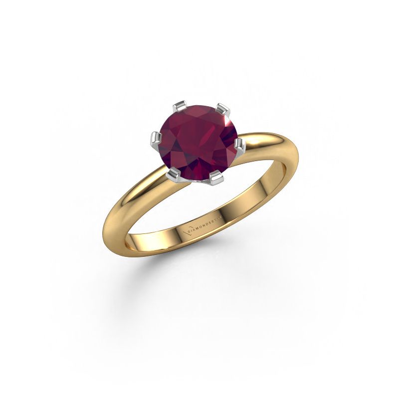 Engagement ring Tiffy 1 585 gold rhodolite 7 mm