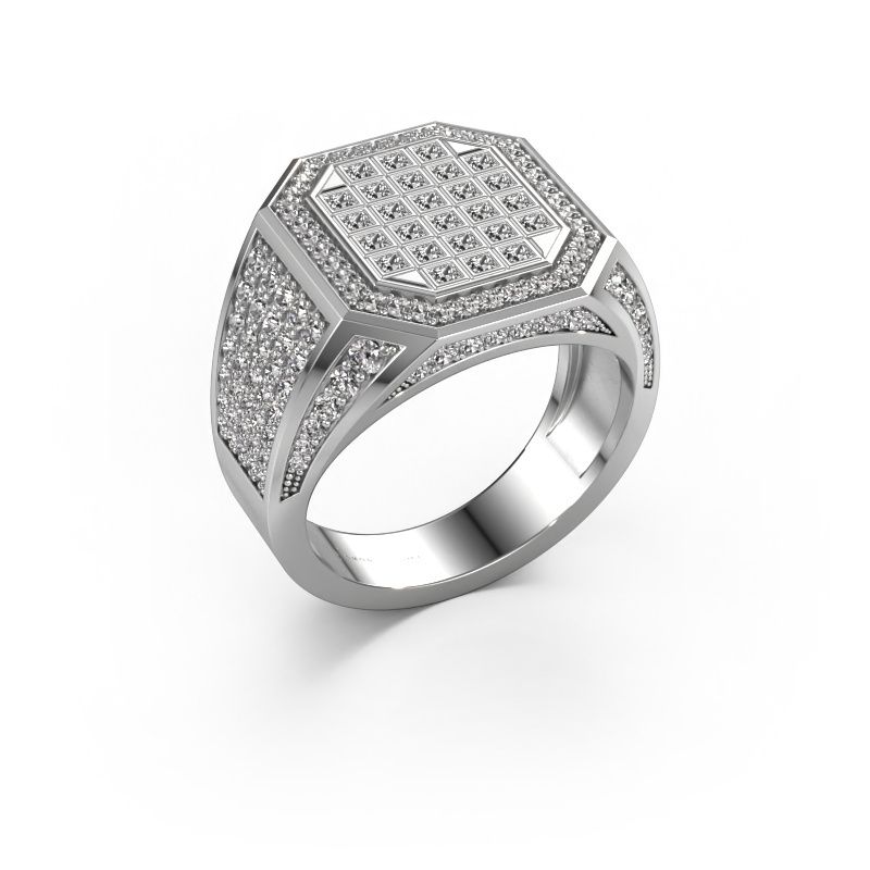 Bague pour homme Bjorn 950 platine diamant 2.082 crt