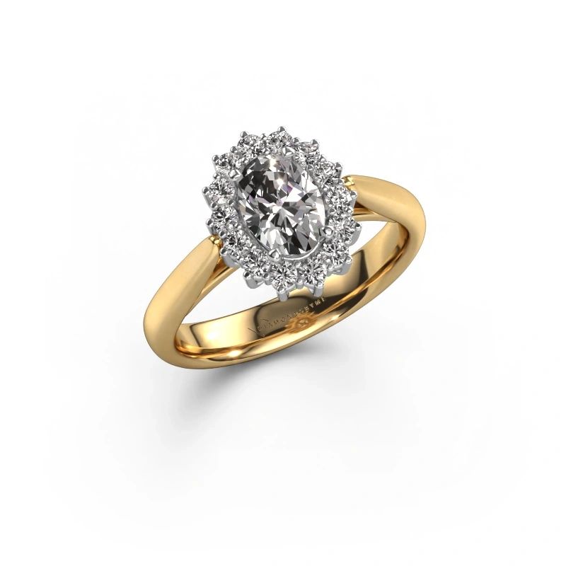 Verlobungsring Margien 1 585 Gold Zirkonia 7x5 mm