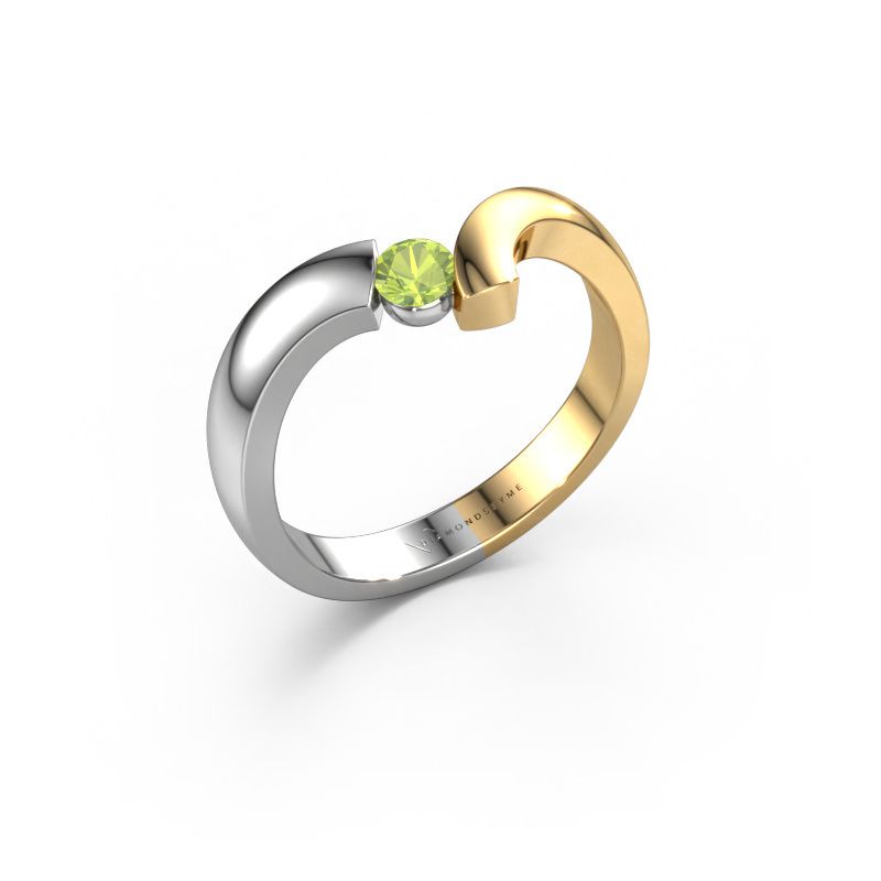 Ring Arda 585 Weißgold Peridot 3.4 mm