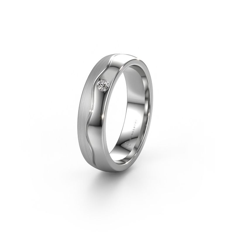Ehering WH0701L25APM 950 Platin Lab-grown Diamant ±5x1.7 mm
