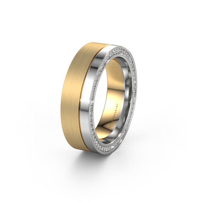 Alliance WH0313L16B 585 or jaune diamant synthétique ±6 x 2 mm