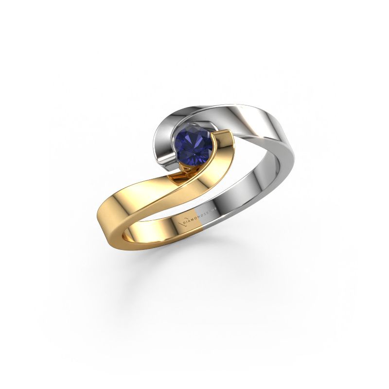 Verlobungsring Sheryl 585 Gold Saphir 3.7 mm