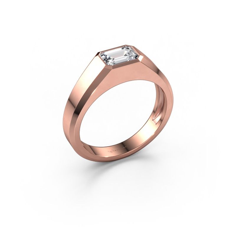 Heren ring Dylan 1 585 rosé goud diamant 1.15 crt