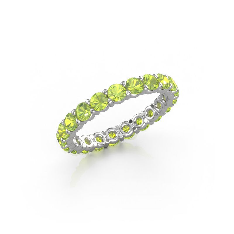 Bague Heddy rnd 2.9 585 or blanc péridot 2.9 mm