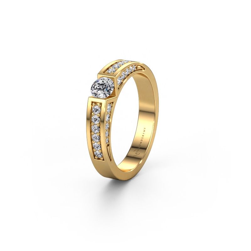 Giftering WH2098L 585 gull lab-diamant ±4 x 3 mm