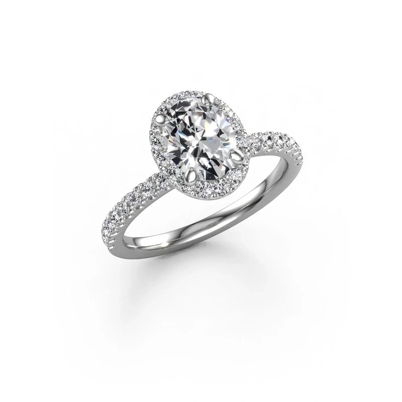 Verlobungsring Miranda OVL 950 Platin Lab-grown Diamant 1.642 crt