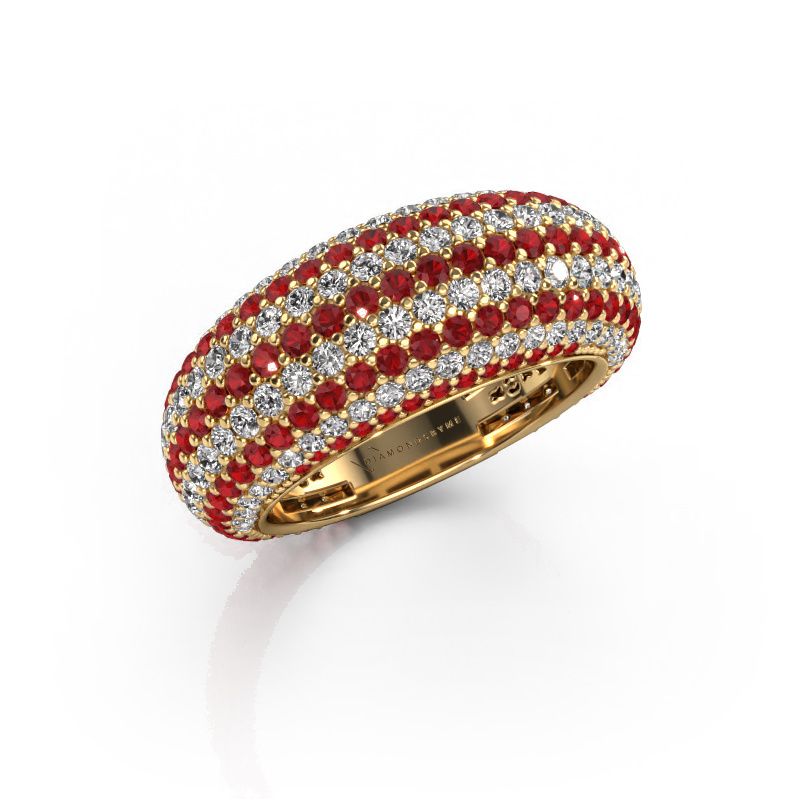 Ring Lyndia 585 Gold Rubin 0.8 mm