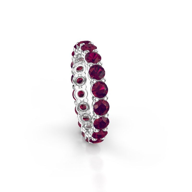 Bild von Ring heddy rnd 3.4<br/>950 Platin<br/>Rhodolit 3.4 mm