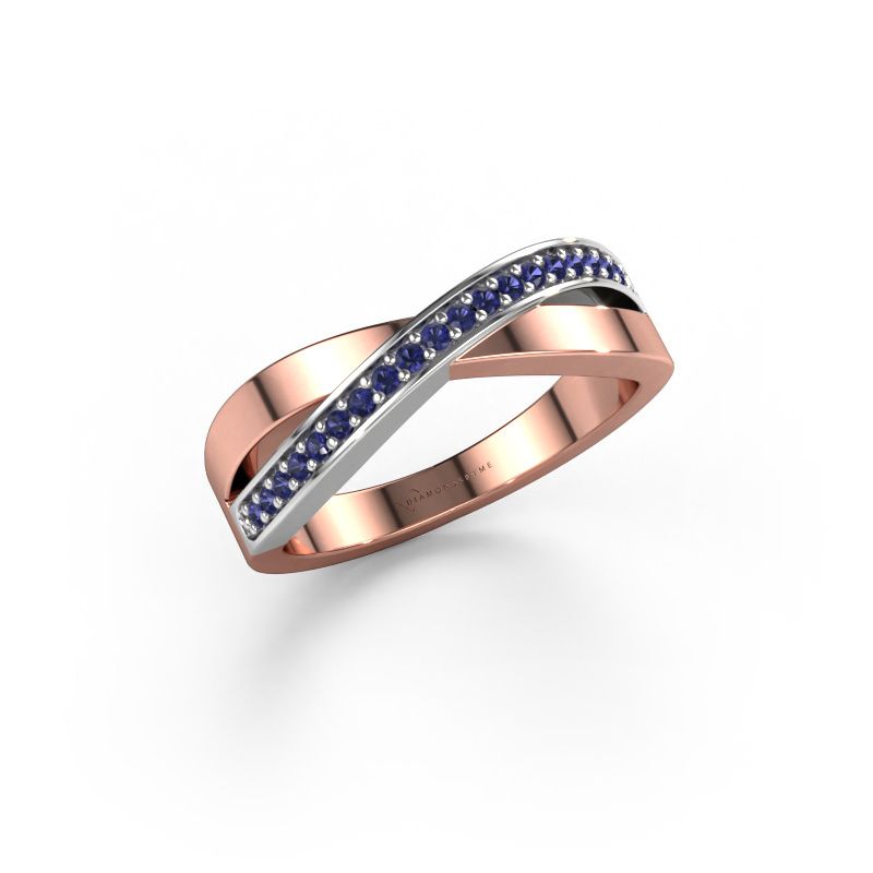 Ring Kaley 585 rose gold sapphire 1.2 mm
