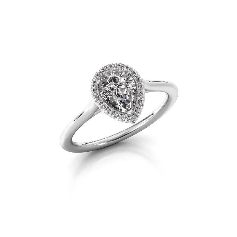 Image of Engagement ring seline per 1<br/>950 platinum<br/>Lab-grown diamond 0.75 crt