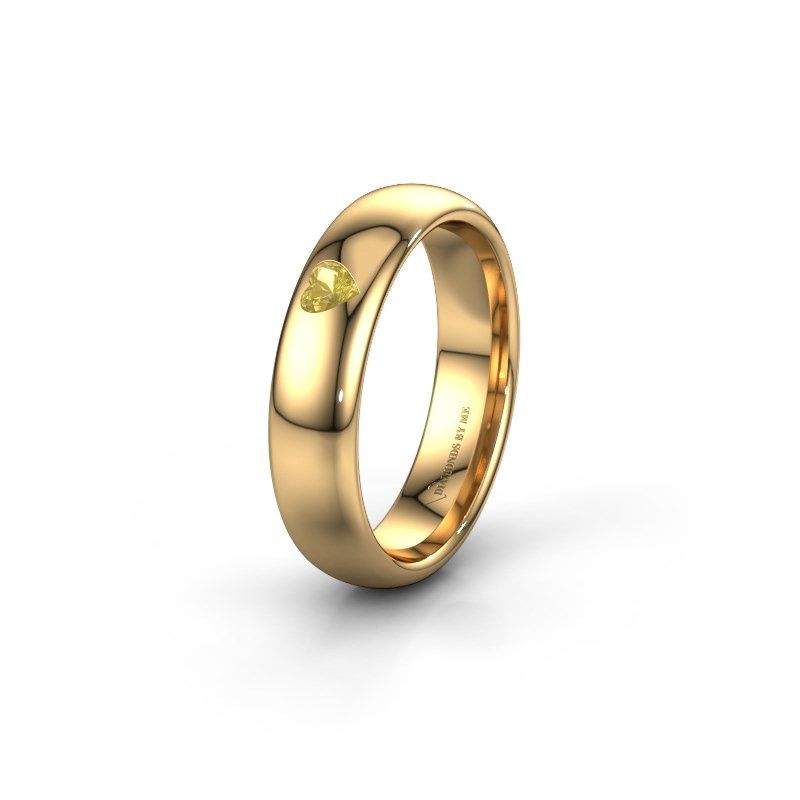 Afbeelding van Vriendschapsring WH0101L35BPHRT 585 goud gele saffier ±5x2 mm